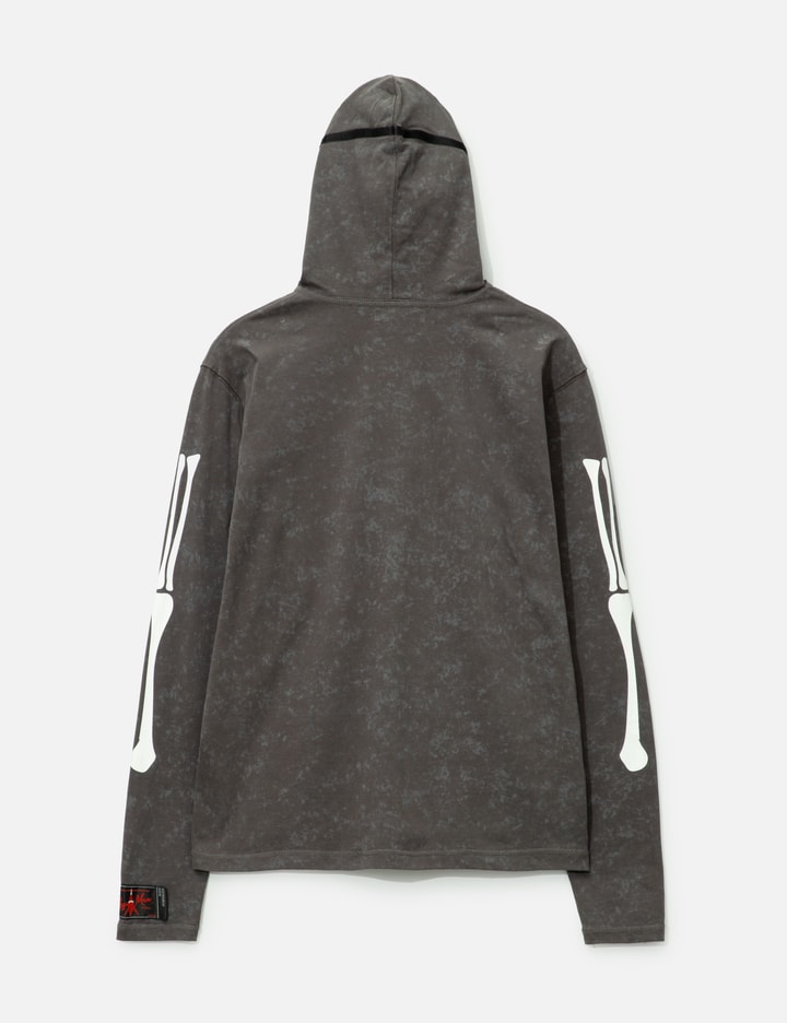 Syuman Skull Mask Hoodie In Gray