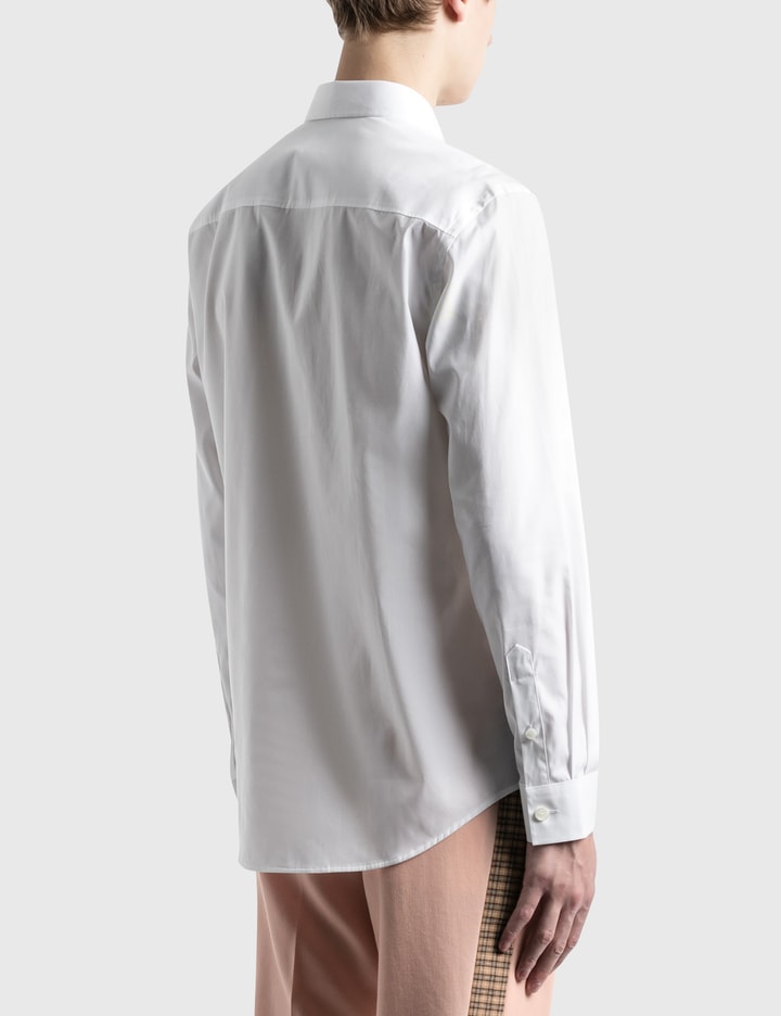 Monogram Motif Stretch Cotton Poplin Shirt Placeholder Image