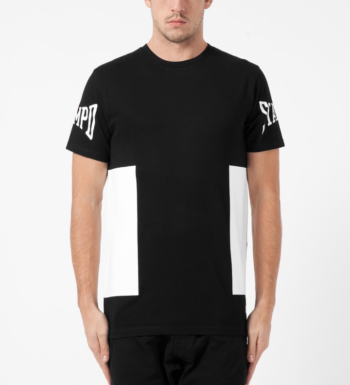 Black Solid Side Print T-Shirt Placeholder Image