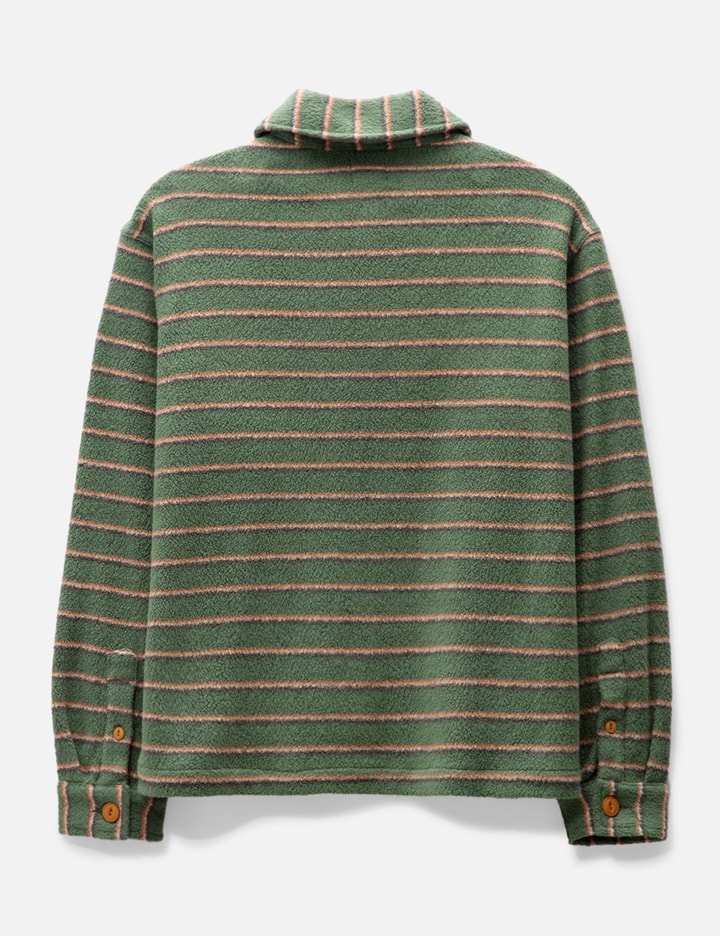 STRIPED MICRO SHERPA OVERSHIRT Placeholder Image