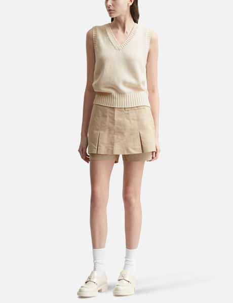 Piya Cotton V-Neck Vest view 11