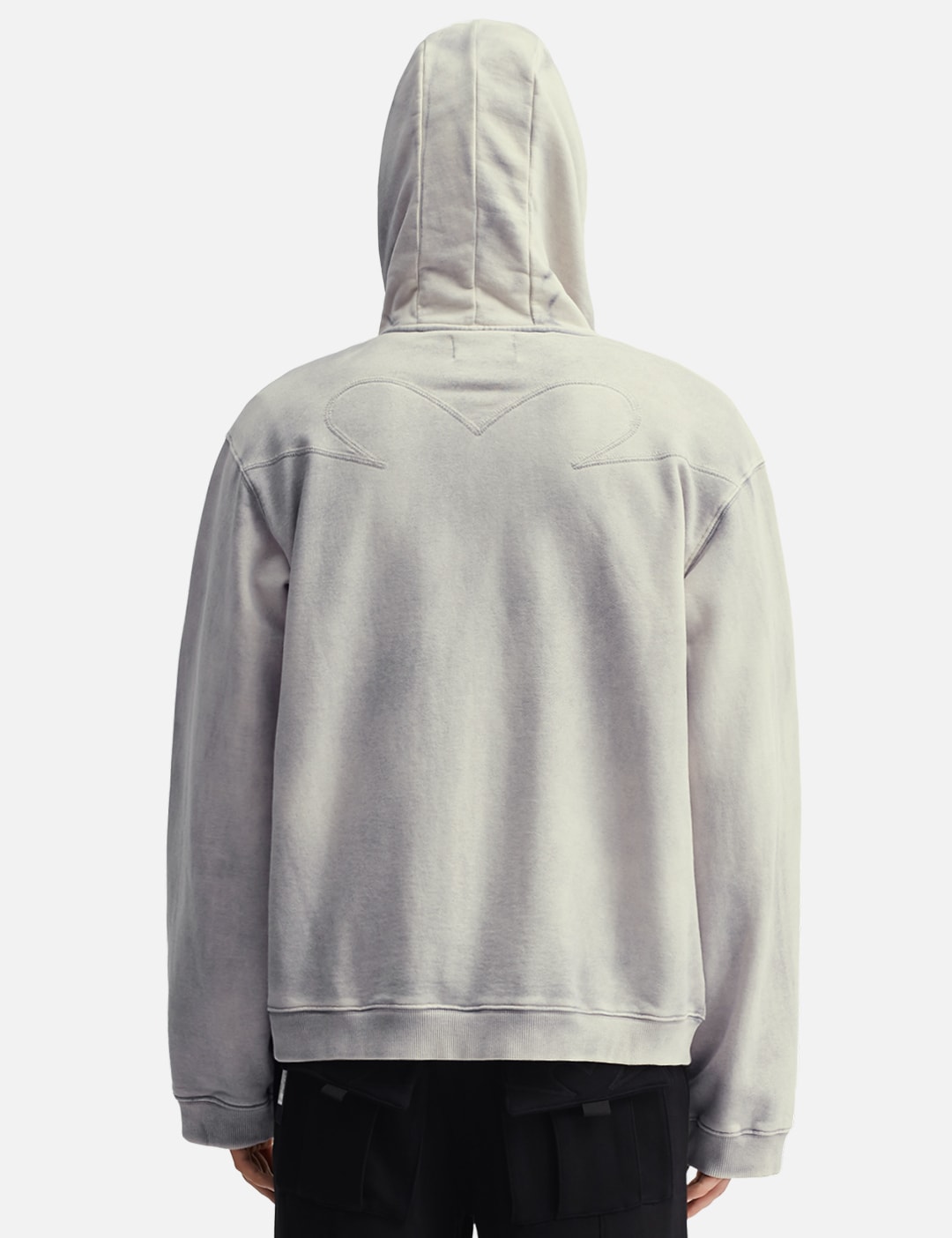 Three Zip Hoodie Dusty White view 13