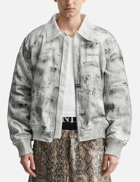 Bane Waxed Denim Varsity Jacket view 10