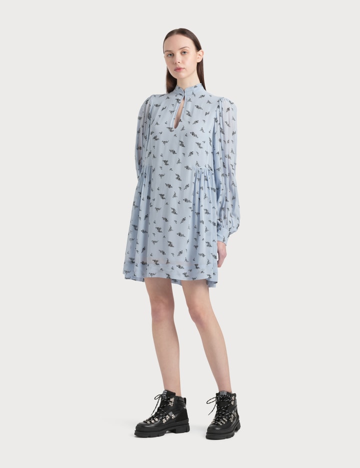 Ganni - Printed Georgette Mini Dress | HBX Ganni - Printed Georgette Mini Dress | HBX