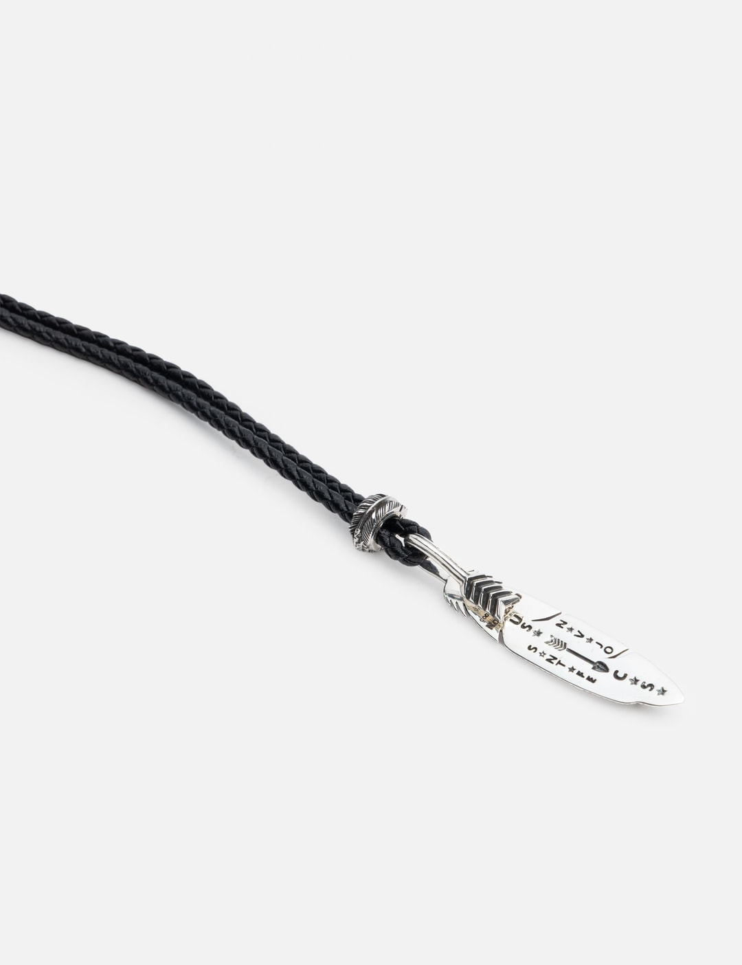 CS Navajo Hollow Star Left Arrow Feather Pendant With 2 Beads view 10