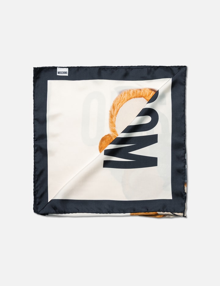 MOSCHINO Bear Silk Scarf