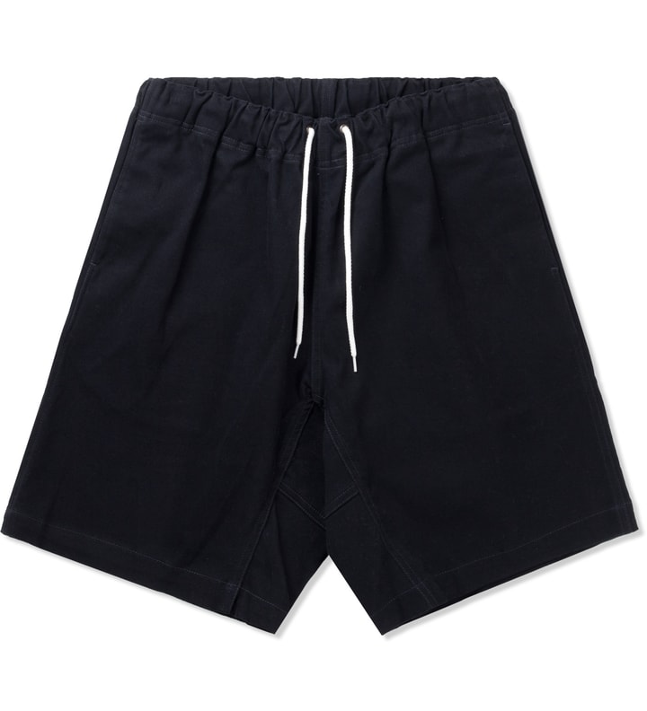 Navy Peach Skin Shorts Placeholder Image