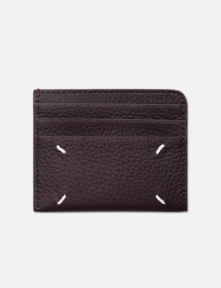 Maison Margiela Leather Cardholder In Brown