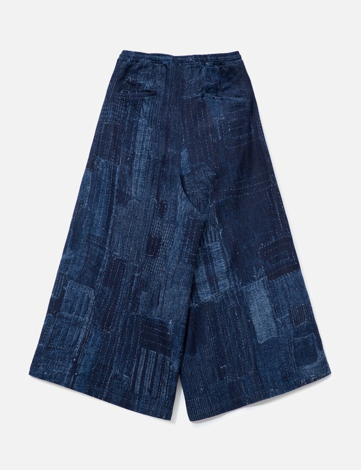 펀드멘탈 Boro Side Button Hakama Pants Rinse
