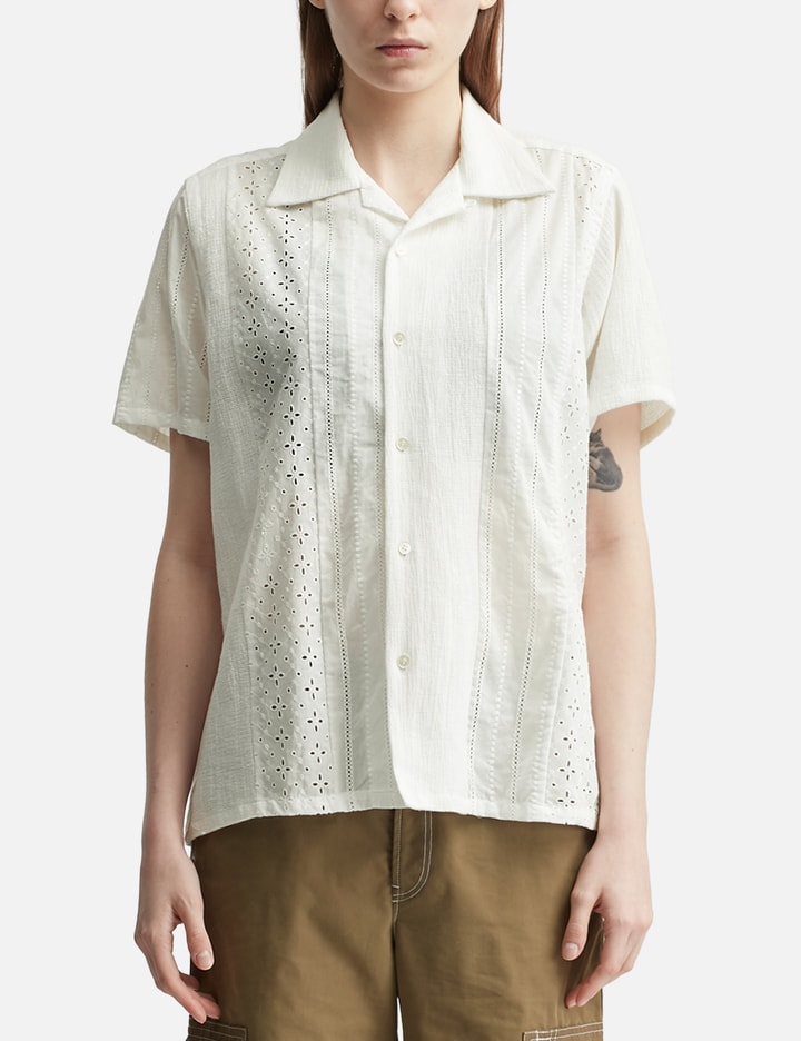 NÒMARHYTHM TEXTILE Lace Patchwork Shirt