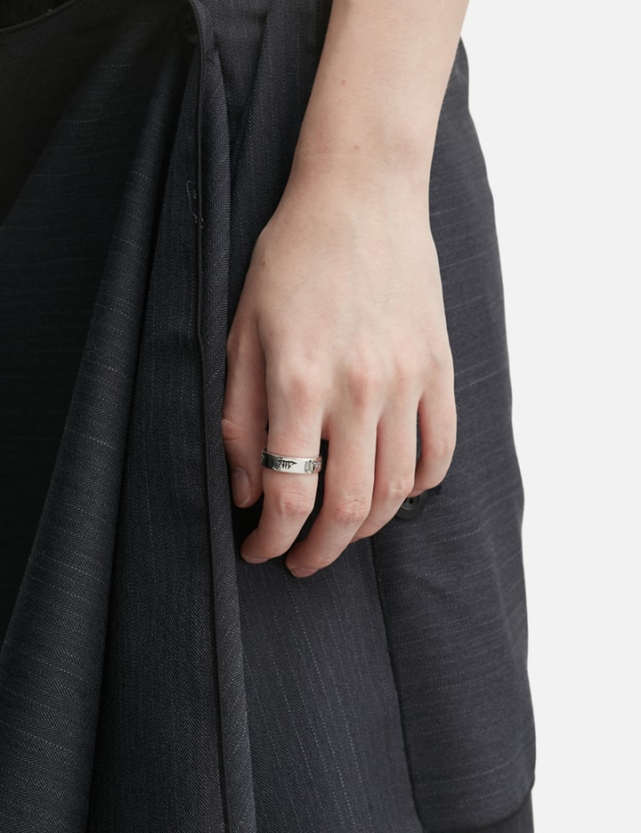 MIDNIGHTFACTORY Monogram Band Ring