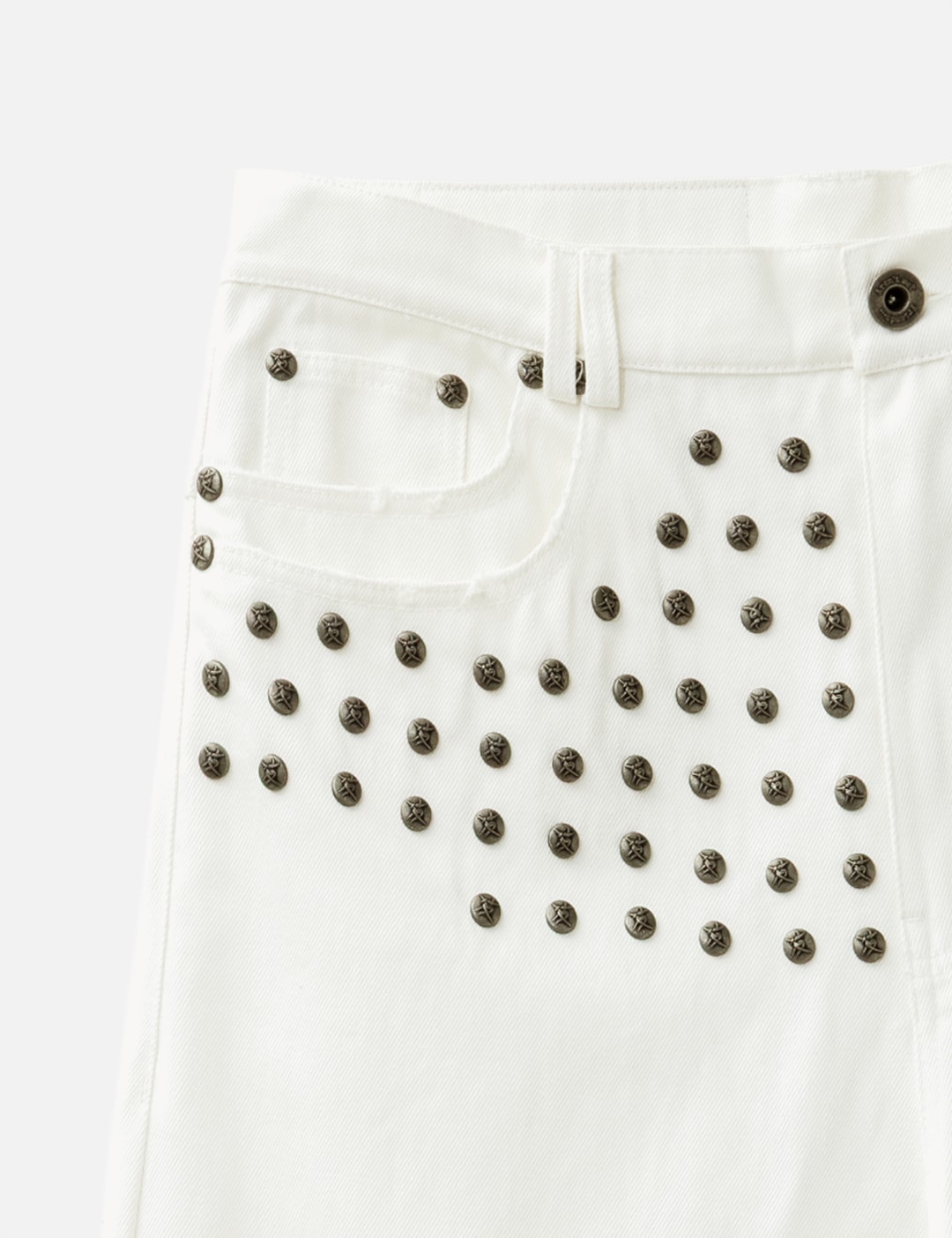 "Devlin" Studded Waxed Baggy Denims view 18