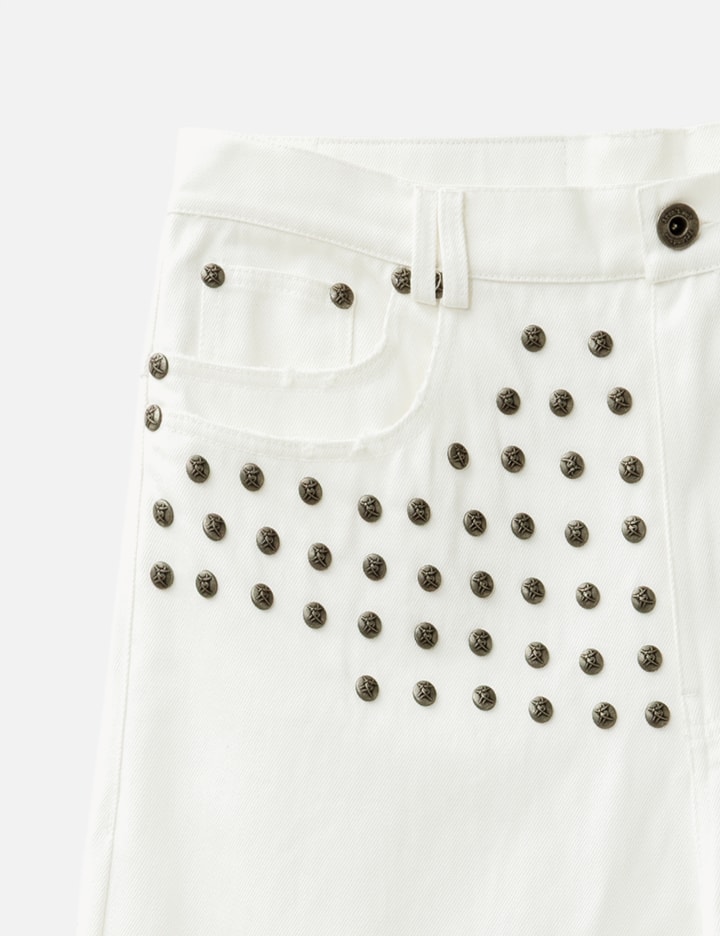"Devlin" Studded Waxed Baggy Denims Placeholder Image