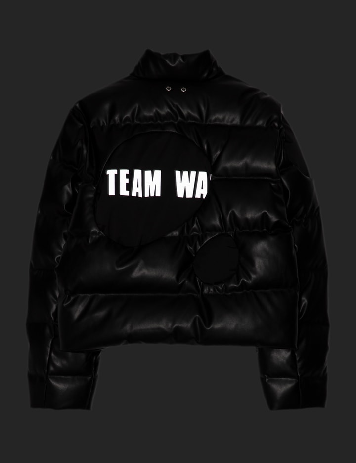 TEAM WANG DESIGN BALLOON FAUX LEATHER DOWN JACKET Placeholder Image