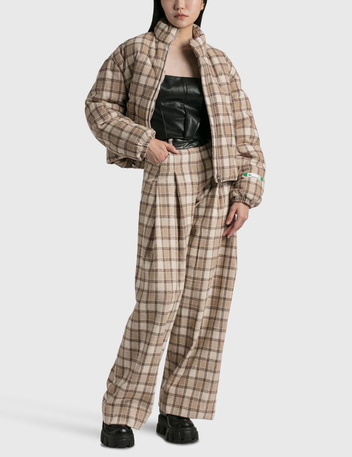 PLAID CHECK PUFFER JACKET Placeholder Image