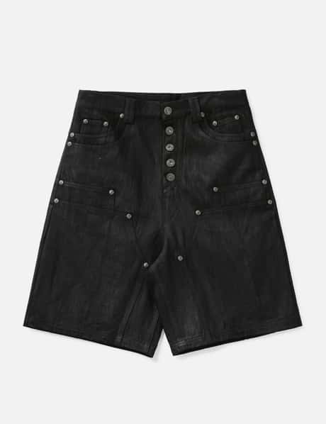 "Rexel" Waxed Double Knee Work Jorts view 7