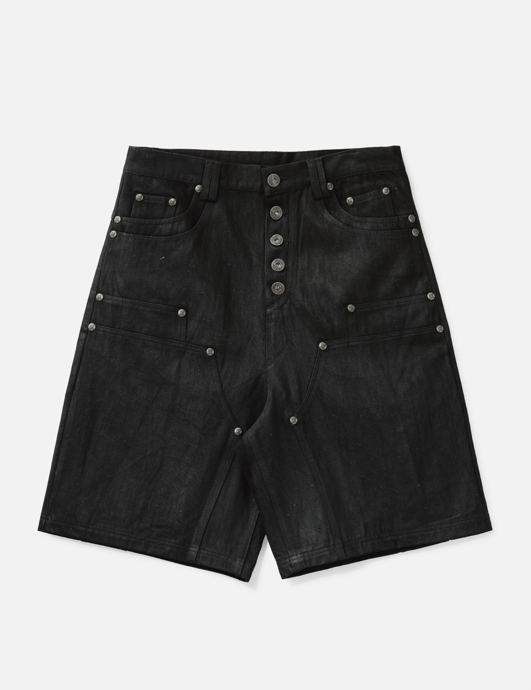 "Rexel" Waxed Double Knee Work Jorts view 8