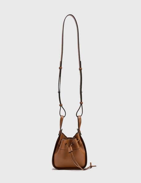 LOEWE Hammock Drawstring Bag Mini Brown Classic Calf Handbag LOEWE Hammock Drawstring Bag Mini 314.30.V07 Tan (Brown  main image 2