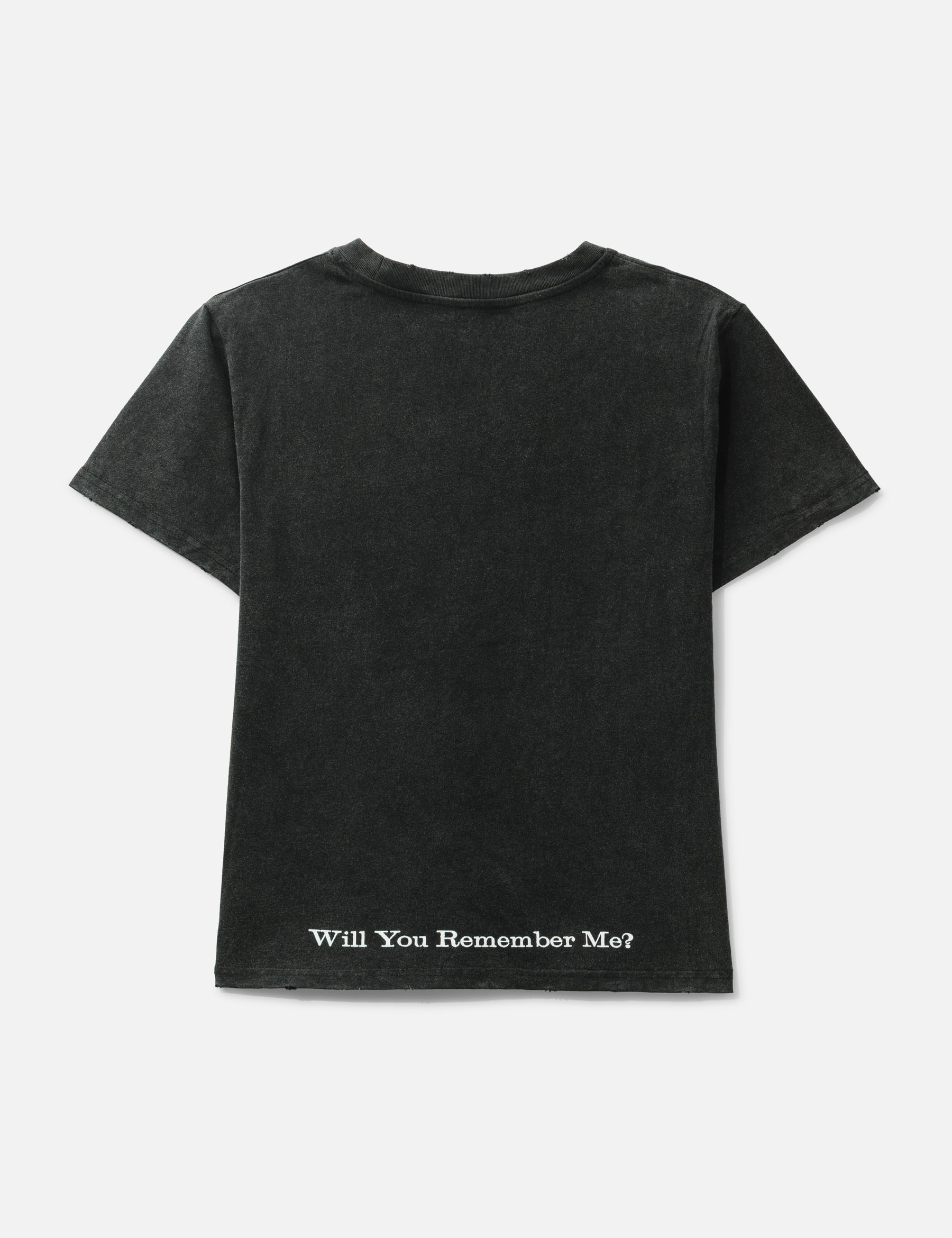 "Caspian" Ghost Fitted T-Shirt In Washed Black view 17