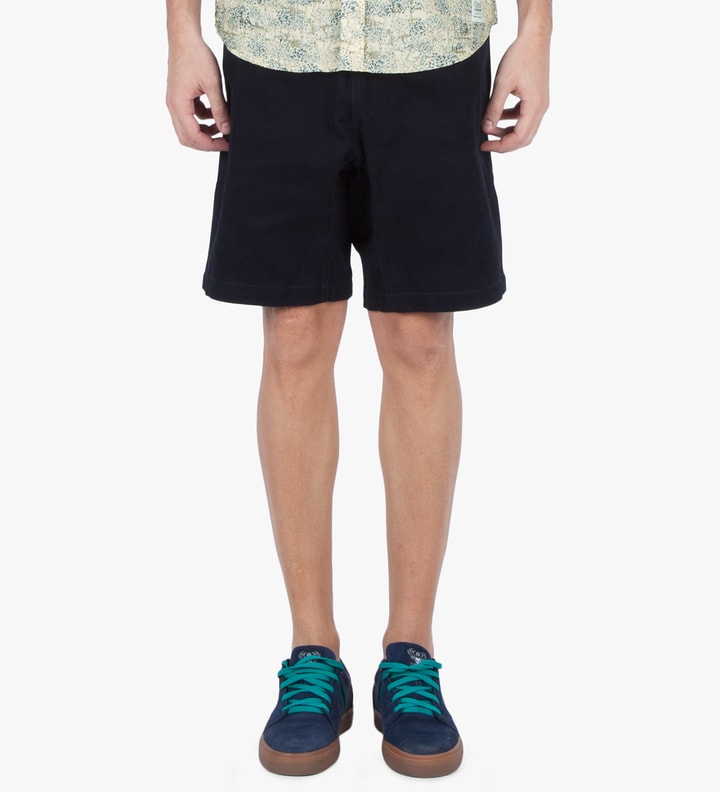 Navy Peach Skin Shorts Placeholder Image