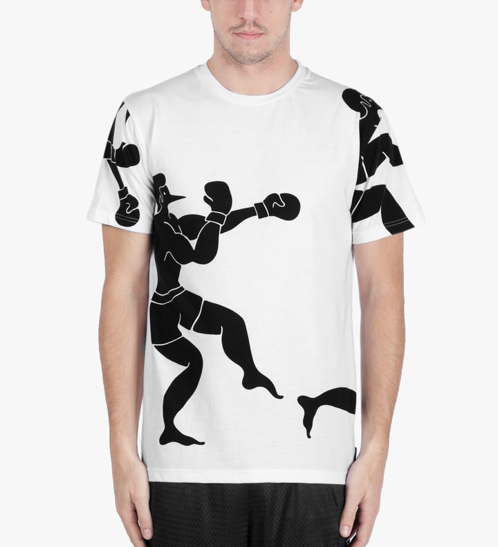 Black on White Boxer T-Shirt Placeholder Image