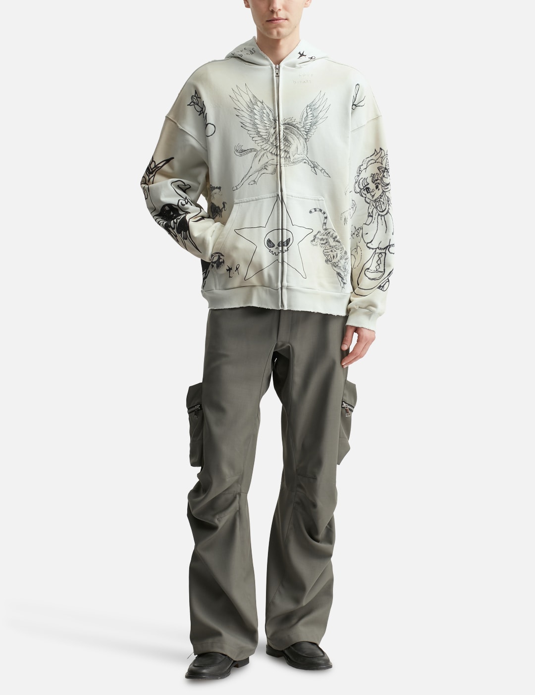Skin Hoodie Gray view 15