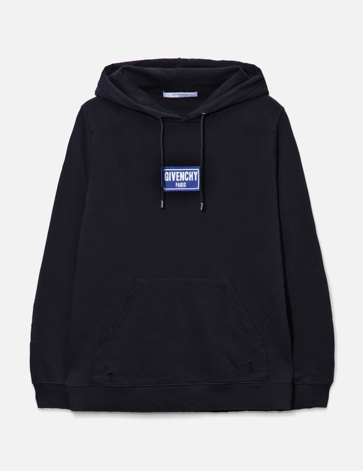 Givenchy Destroyed Hoodie In Black