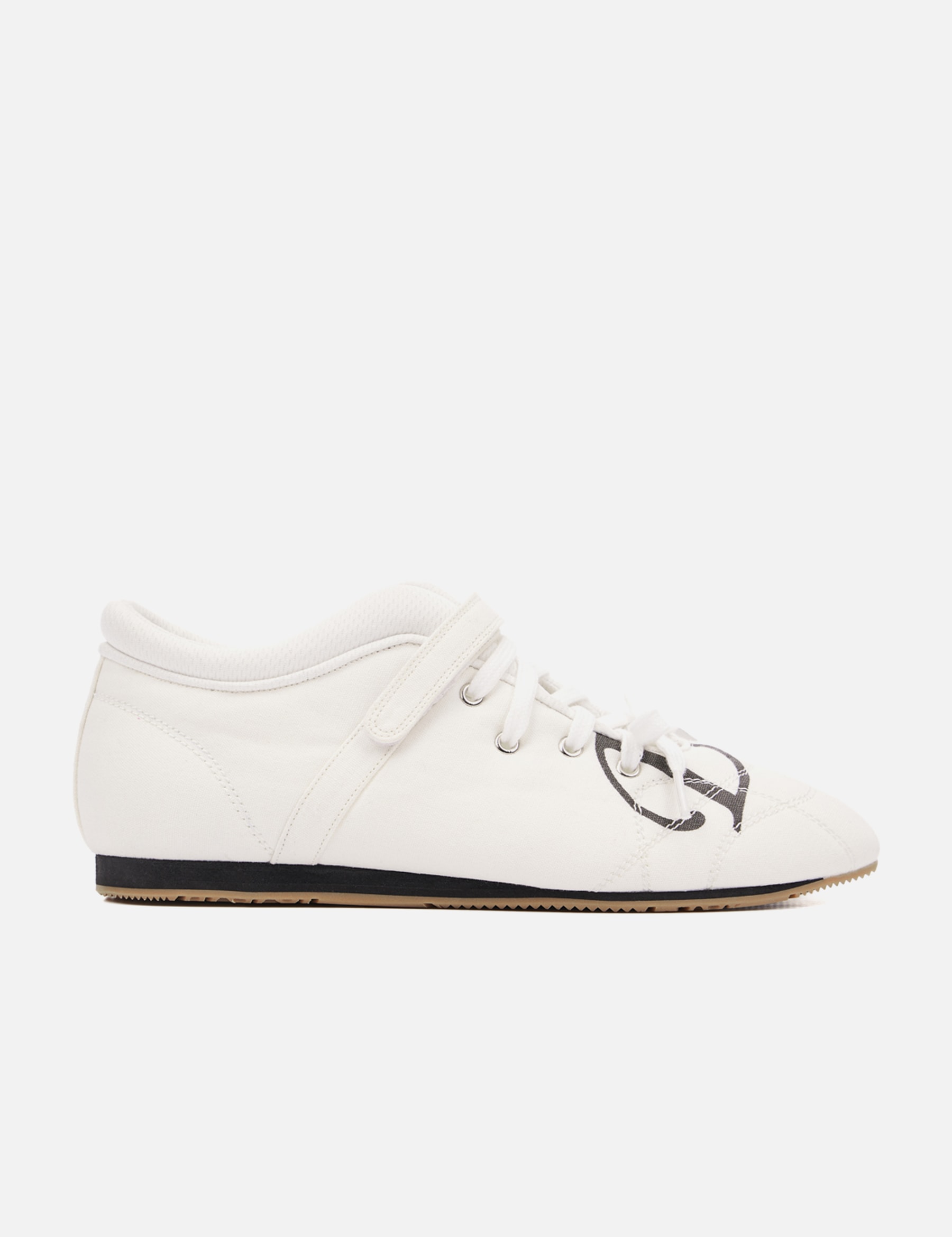 D Logo Lace Up Mozzi Shoes In White view 19