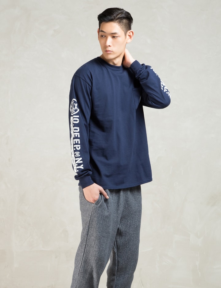 Navy L/S Offshore T-Shirt Placeholder Image