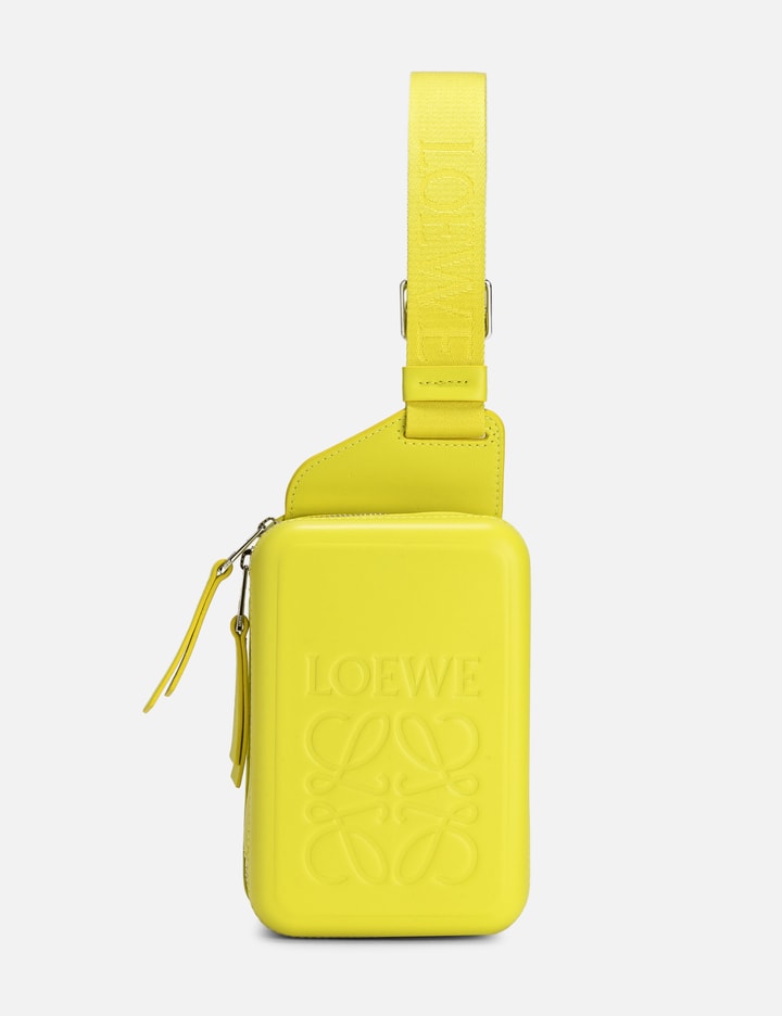 Shop Loewe Molded Sling Bag In Yellow
