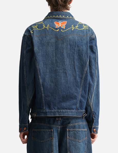 Papillon Embroidery Jean Jacket - 12oz Denim view 14