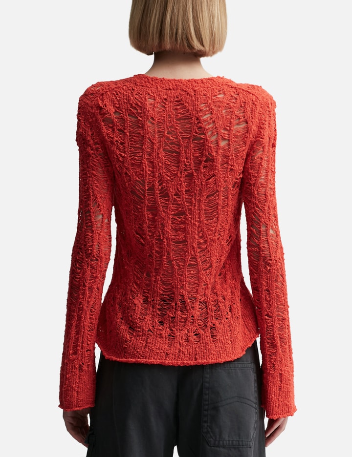 Shop Acne Studios Loose Knit Sweater In Red