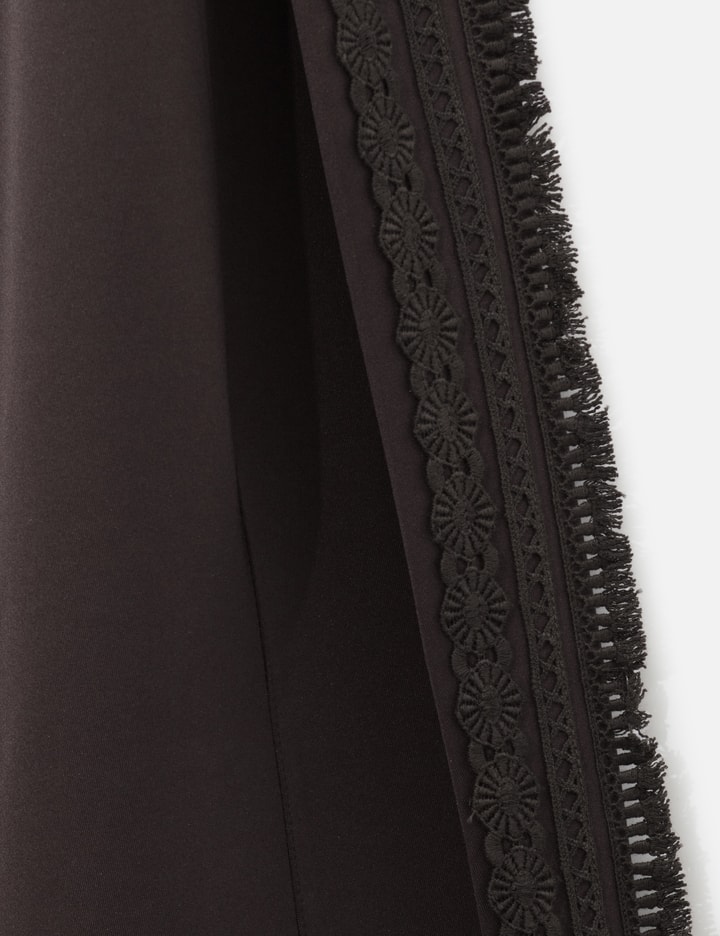 AJOBYAJO Multi Lace Trim One Tuck Track Pants