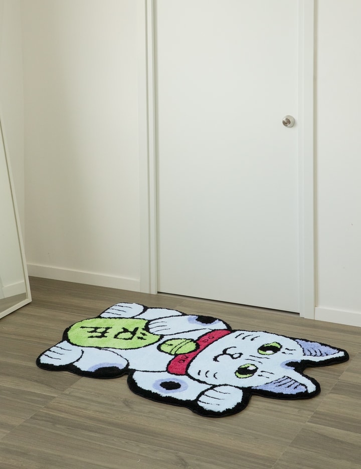 Medium Lucky Cat Rug – Blue Placeholder Image