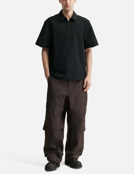 Logo Short Sleeve Half-Zip Shirt view 14