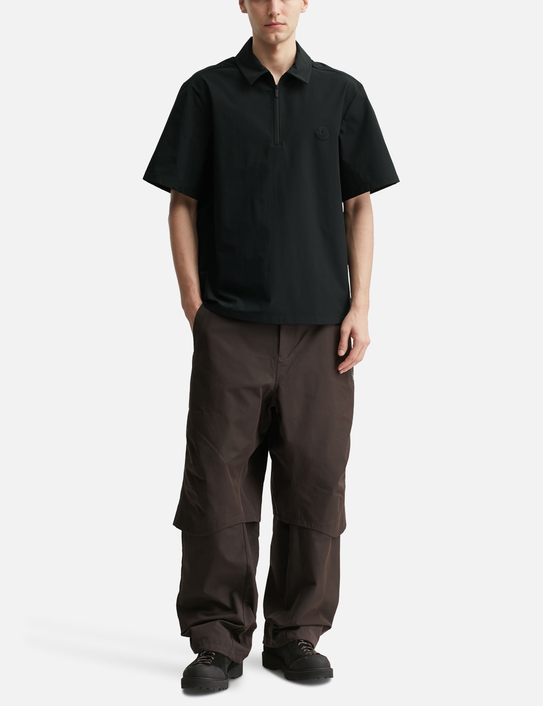 Logo Short Sleeve Half-Zip Shirt view 15