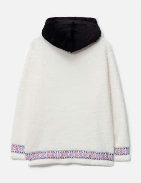 Abc. Bear Patch Boa Fleece Pullover Hoodie view 8