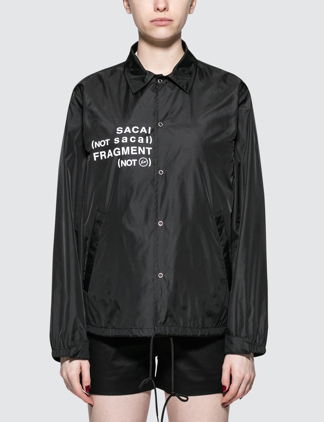 Sacai x Fragment Design - Sacai X Fragment Coach Jacket | HBX 