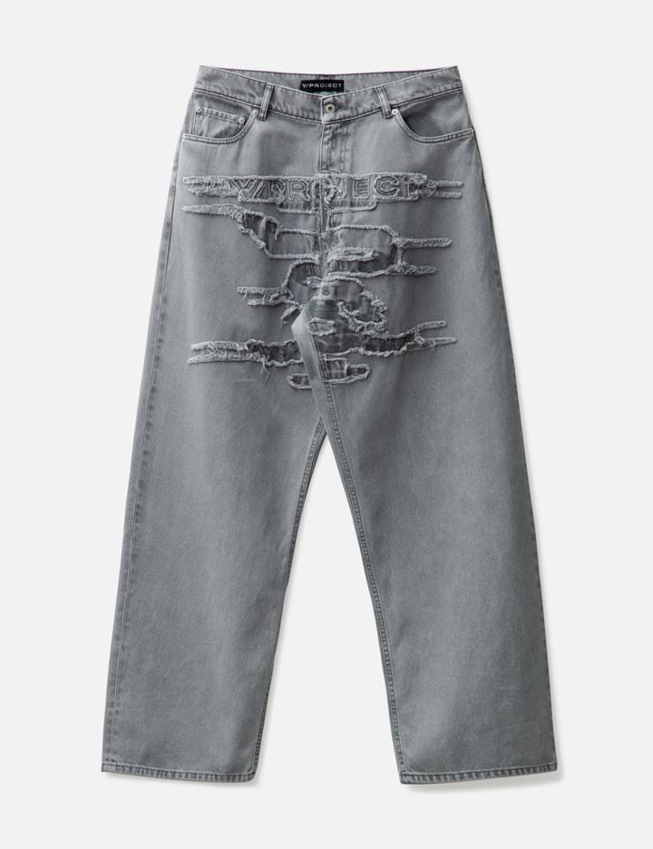 Shop Y/project Paris' Best Patch Jeans In Grey