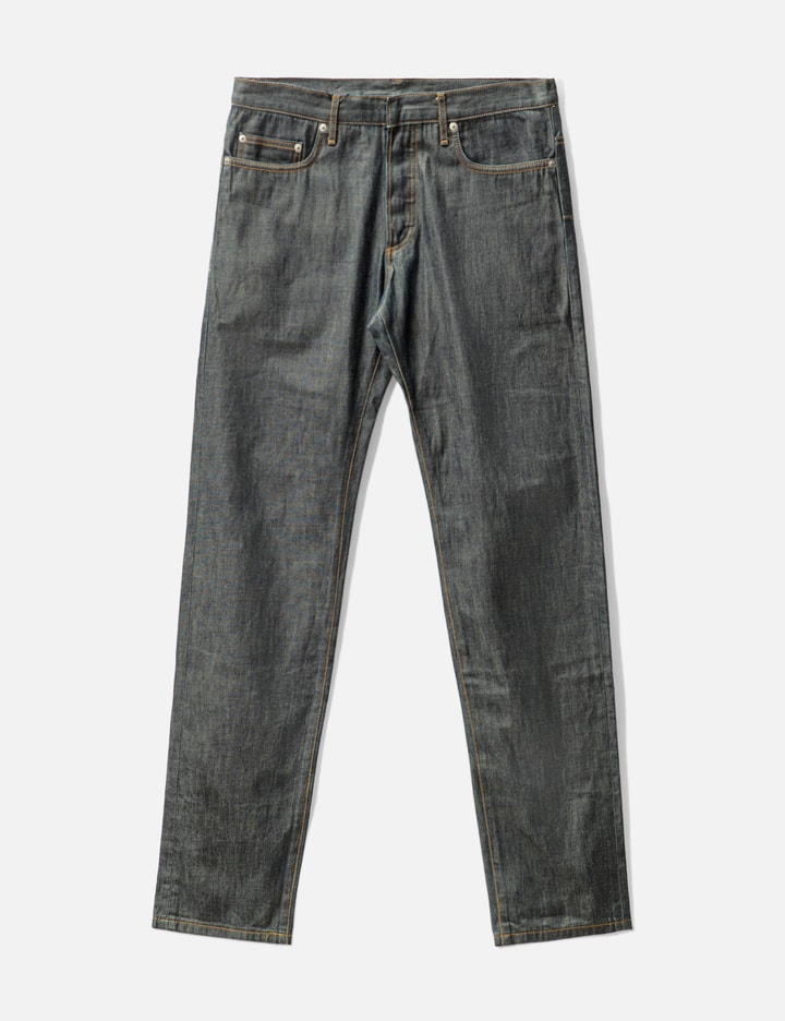 Dior Wax Jeans In Gray