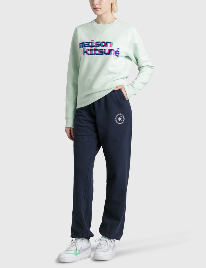 Neon Line Typo Embroidery Regular Sweatshirt Placeholder Image