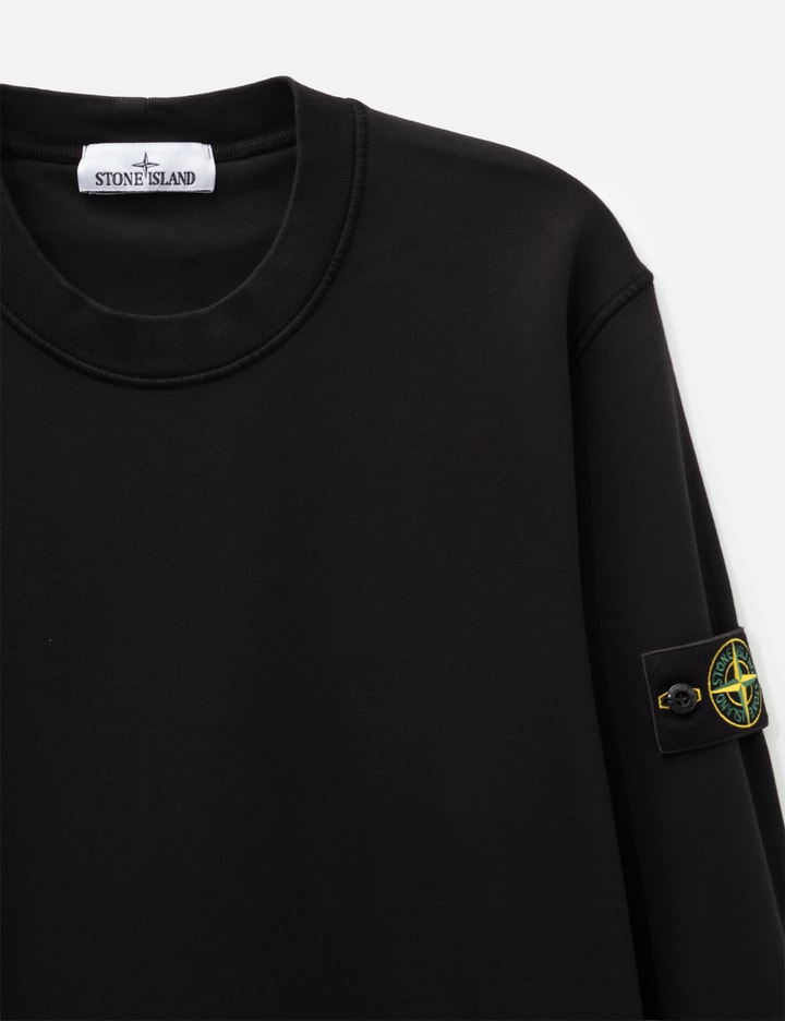 Stone Island Garment Dyed Cotton Fleece Sweatshirt
