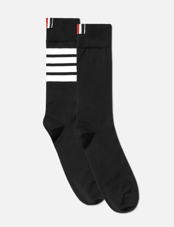 Lightweight Cotton 4-Bar Mid-Calf Socks Placeholder Image