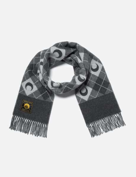 Marine Serre Wool Scarf