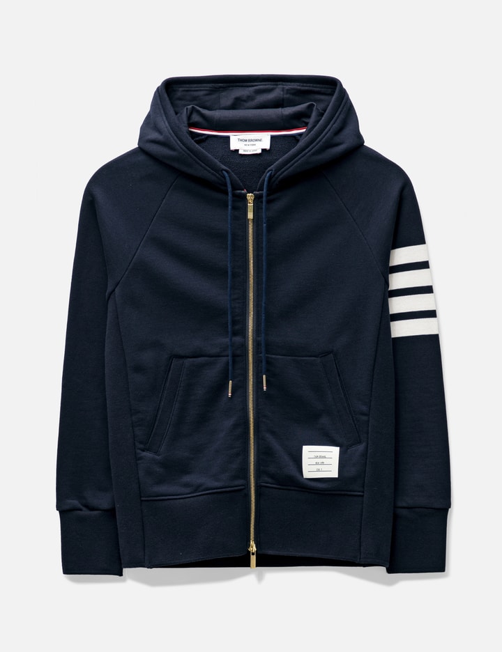Thom Browne 4-Bar Zip-Up Hoodie
