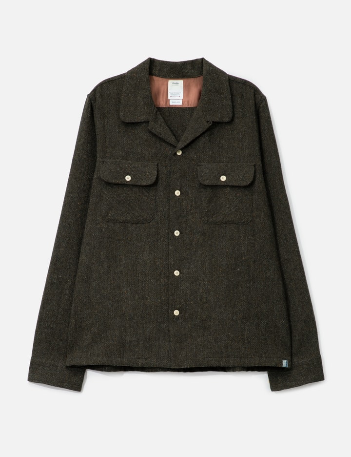 Visvim Boomer Shirt Donegal In Brown