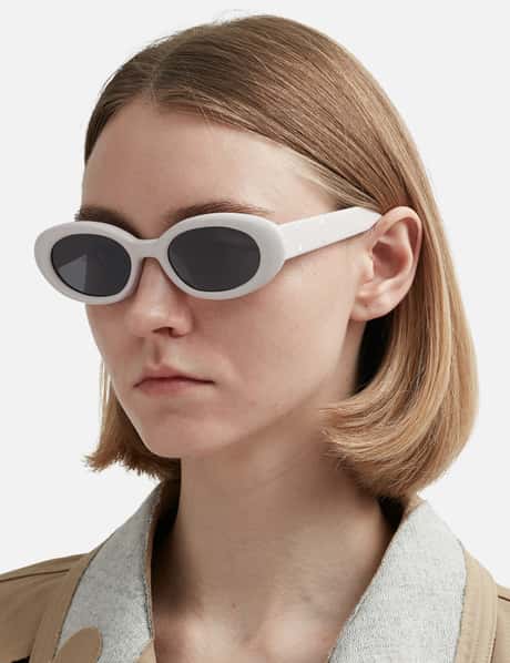 Gentle Monster - GM X MM OVAL SUNGLASSES WITH LEATHER | HBX 