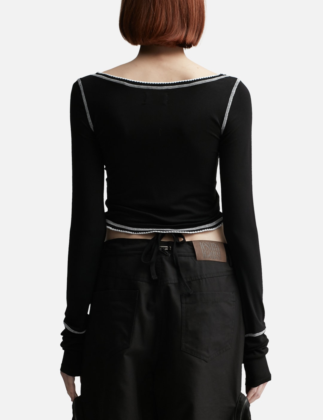 Shirred Long Sleeve T-Shirt view 10