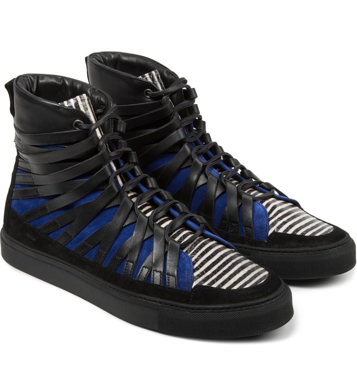 Black/Blue FALCO High Layered Sneakers Placeholder Image