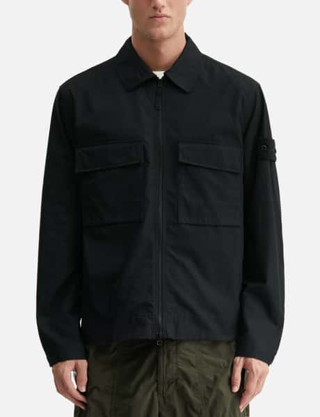 Ghost Cotton Canvas Zip-Up Shirt view 10